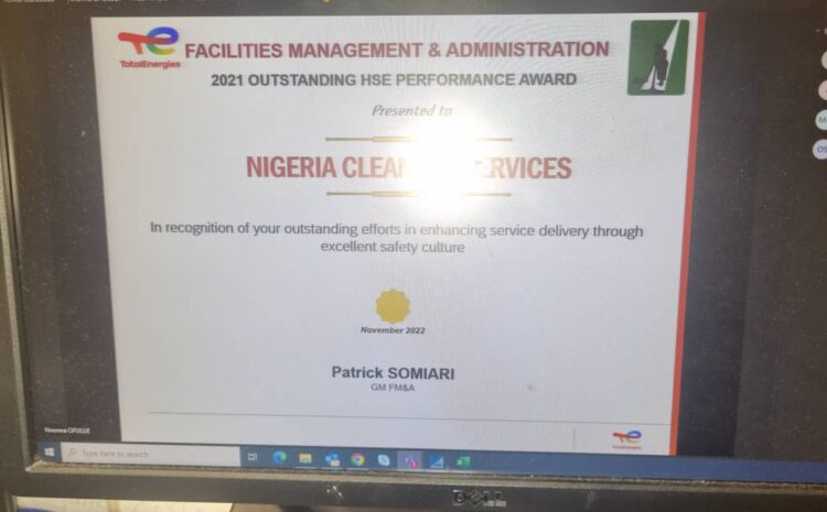  NCS Ltd wins HSE Performance Award by TotalEnergies